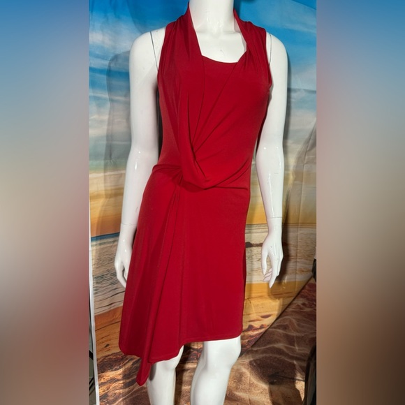 Michael Kors Midi Dress in Red Blaze - Picture 4 of 7